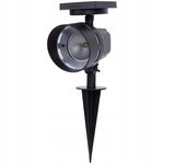 Lampa Solarna Wbijana REFLEKTOR Ogrodowy Podświetlenie LED 14.5 x 9 x 32.5