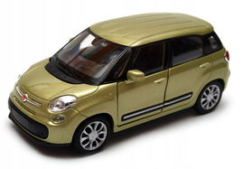 Fiat 500L 2013 metalowy model w skali 1:34 - 39 WELLY Nex złoty