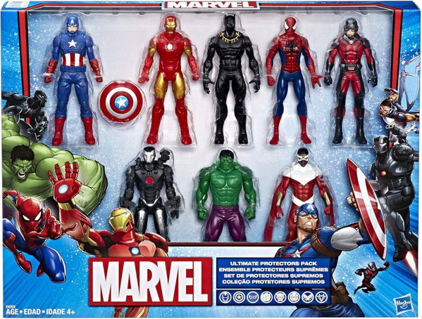 MARVEL AVENGERS ULTIMATE PROTECTION zestaw 8 figurek superbohaterów MARVEL