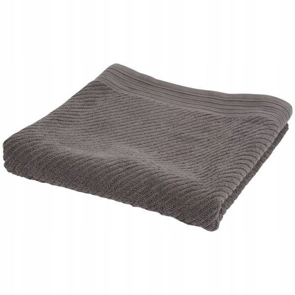 Ręcznik kąpielowy 100 % BAWEŁNA FROTTE ANTRACYT 525 GSM MIĘKKI 70 x 140 cm