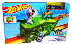 HOT WHEELS CITY GHOST GARAGE GARAŻ DUCHÓW dla Małych Mistrzów Wyścigi FJN38