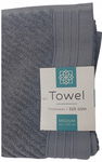 Ręcznik kąpielowy 100 % BAWEŁNA FROTTE 525 GSM MIĘKKI 50 x 100 cm ANTRACYT