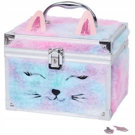 ZABAWKA PREZENT DLA DZIECKA KUFEREK FUTRZANY + KOSMETYKI KOT YAPPI 2024