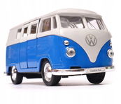 Volkswagen 1962 Classical Bus KOLEKCJONERSKI METALOWY MODEL WELLY 1.34 blue