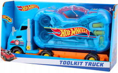 Hot Wheels ciężarówka narzędzia warsztat 13 elem 38 cm z dźwiękiem 3+