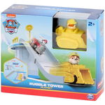 Wieża obserwacyjna tor zjeżdzalnia spychacz żółty piesek Paw Patrol 3+