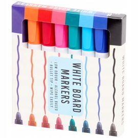 Markery zmywalne biała tablica suchościeralne 8 kolorów dom biuro szkoła