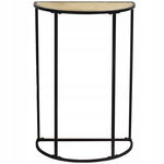 STOLIK METALOWY PRZYŚCIENNY BLAT OZDOBNY na kwiaty wazon 38x24x58cm NATURAL