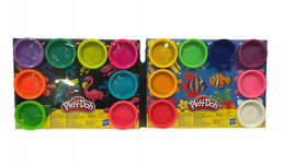 PLAY-DOH CIASTOLINA Zestaw Neonowy 8 tubek MIX KOLORÓW NA PREZENT E5063