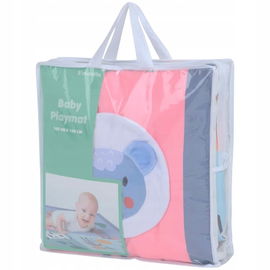 Mata Do Zabawy na Podłogę dla Dzieci Niemowląt 100x100 Kolorowa Edukacyna