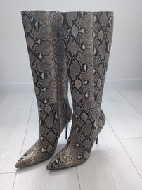 Kozaki Even&Odd Skóra  Węża