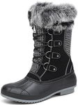 Śniegowce buty zimowe Mishansha Women's High Snow Boots, Black, 42/27cm