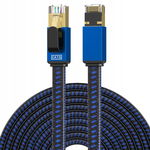 Kabel Ethernet 40Gbps 2000Mhz Cat-8, płaski kabel