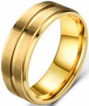 Pierścień Sygnet Złoty Stal Szlachetna Gold Ring