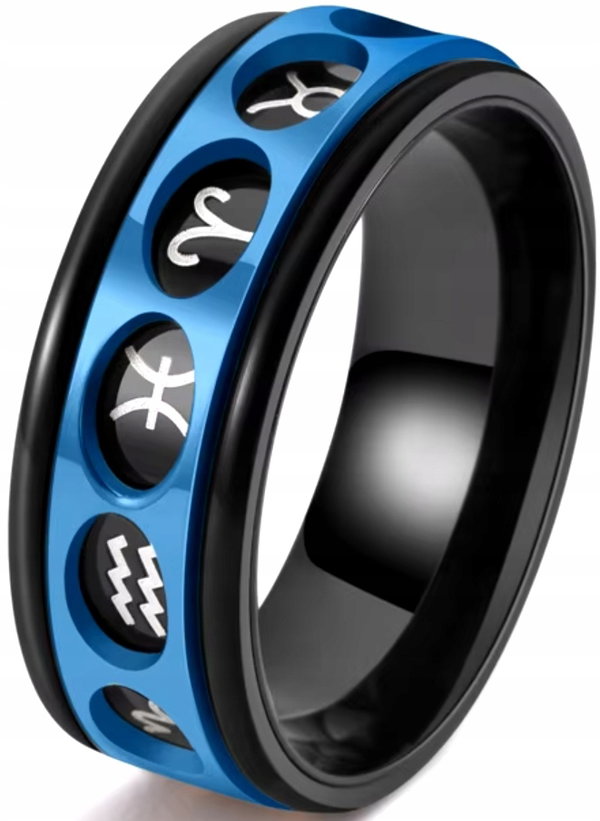 Pierścionek Antystresowy Znaki Zodiaku Anxiety Ring dla Zodiakar