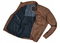 WESTBURY PREMIUM 100% Lamb Leather Nappa Kurtka Skórzana 56
