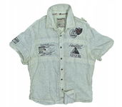 CAMP DAVID 100% Lniana Logowana Koszula Regular Fit L