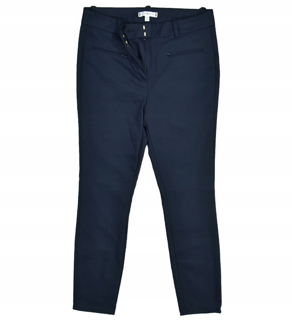 TOMMY HILFIGER Granatowe Eleganckie Spodnie Damskie 34
