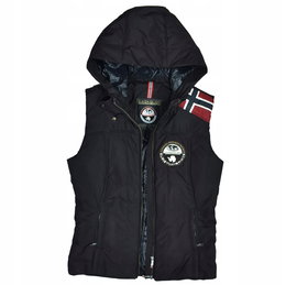 NAPAPIJRI Ocieplana Kamizelka z Kapturem Damska Primaloft L