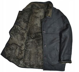 Vittoria Verani Damski Kożuch Kurtka z Naturalnej Skóry Jagnięcej 44