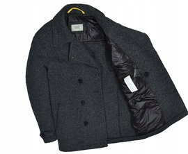 CAMEL ACTIVE Wełniany Dwurzędowy Płaszcz Marynarski Męski 50