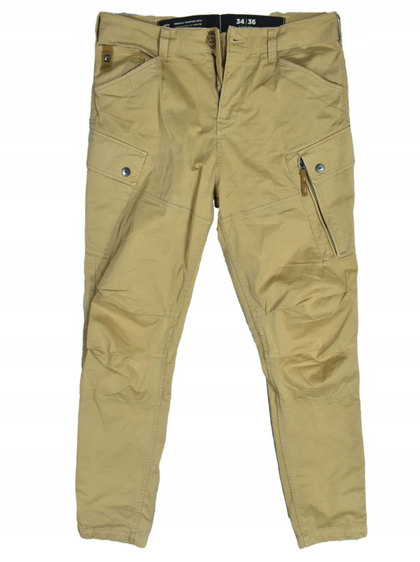 G STAR RAW Roxic Straight Tapered Spodnie Męskie Cargo W34 L36