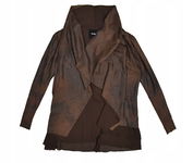 DESIGUAL Faux Leather Lua Kurtka Ponczo ze Sztucznej Skóry 44