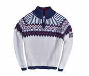 BARFOTA Norweski Wełniany Sweter Half Zip L / XL