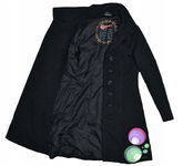 DESIGUAL Designerski Płaszcz Damski o Kroju Trapezowym IT 42
