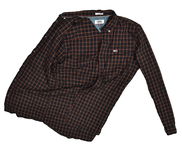 TOMMY JEANS Czarna Koszula Męska w Kratkę Slim Fit M