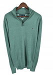 TOMMY HILFIGER Premium Cotton Sweter Męski Half Zip XL