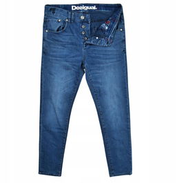 DESIGUAL Spodnie Jeansowe Męskie Slim W30 L32
