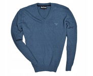 BARBOUR Bawełniany Sweter Męski V Neck XL