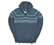 JOTUNHEIM Merino Wool Wełniany Sweter Męski Half Zip S