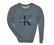 CALVIN KLEIN JEANS Szara Bluza Męska Crewneck L