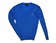PEAK PERFORMANCE Golf Vn Bawełniany Sweter Męski M