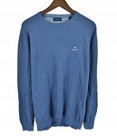 GANT Niebieski Bawełniany Sweter Męski Crewneck L