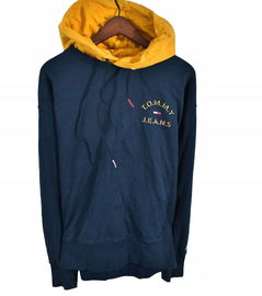 TOMMY JEANS Męska Bluza z Kapturem Logowana S