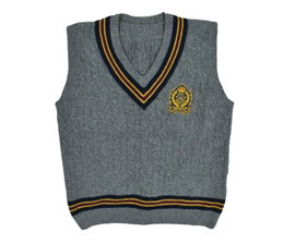 GANT UNIVERSITY Kamizelka Sweter Wełniany XL