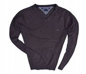 TOMMY HILFIGER Męski Bawełniany Sweter Premium / L