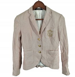 MORRIS Wiskozowa Marynarka Damska ze Złotymi Guzikami 34