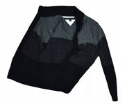 TOMMY HILFIGER Zapinany na Guziki Sweter Męski M