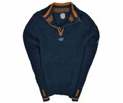 HELDRE 100% Wełniany Funkcyjny Sweter Męski L Half Zip