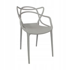 Krzesło ażurowe DO KUCHNI ogrodu na balkon taras nowoczesne MASTERS szare