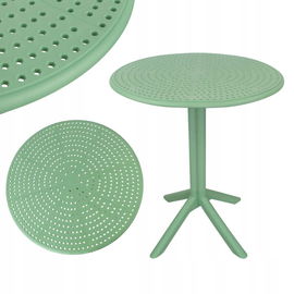 Stół Ogrodowy Stolik Okrągły Kawowy na MAŁY Balkon Taras 60cm PLASTIKOWY