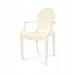 Krzesło do toaletki KREMOWE glamour eleganckie ecru beżowe NOWOCZESNE krem