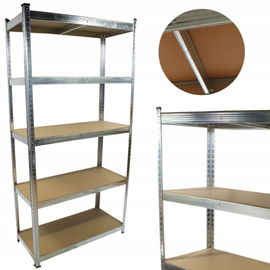 Regał do piwnicy METALOWY magazynowy 180x90x40 MOCNY warsztatowy 5 półek