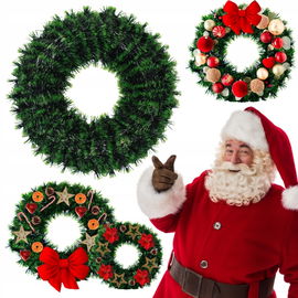 Wianek baza STROIK zielony podkład choinka 48 cm do stroików święta wieniec