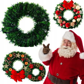 Wianek baza STROIK zielony podkład choinka 38 cm do stroików święta wieniec