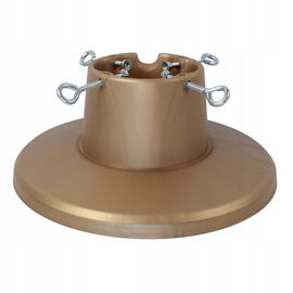 Stojak pod choinkę ZŁOTY nowoczesny POJEMNIK na wodę 2,1m STABILNY plastik